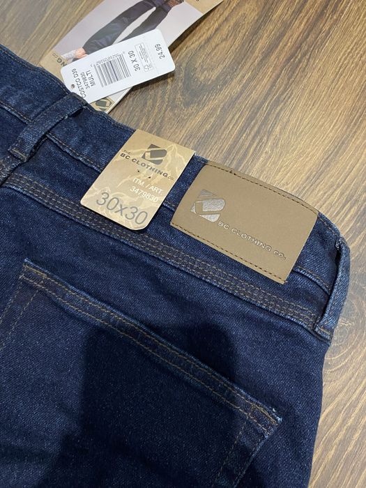 Утеплені джинси BC Clothing на флісі нові сині штани чоловічі jeans