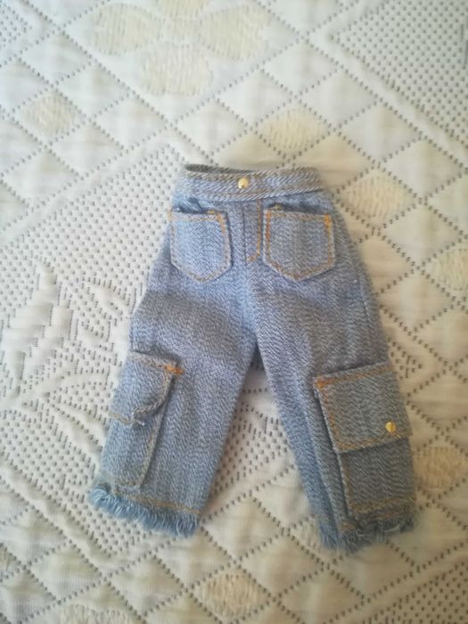 Calções de ganga para Boneca