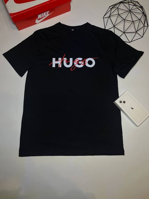 Футболка Hugo Boss / Чорна Хуго Босс / Boss/ футболки /хуго бос/ унісекс / дешево /ХУГО/ХУГО БОСС