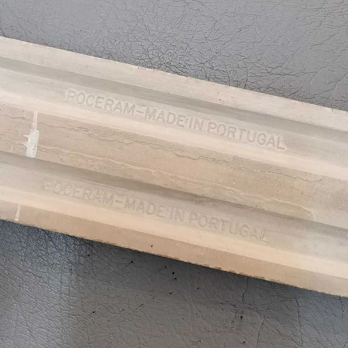 Lote de 4 azulejos faixas