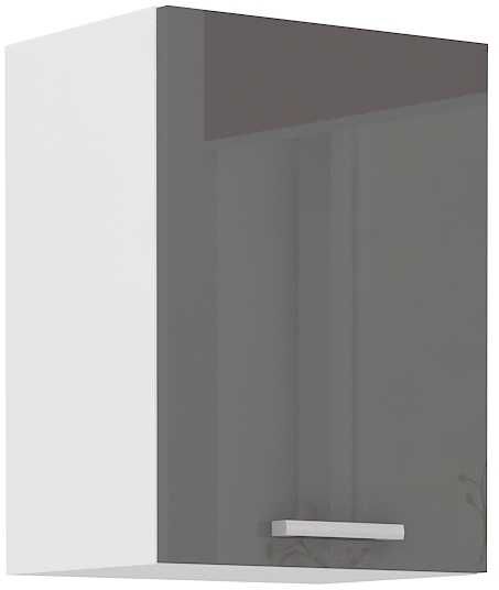 Zestaw Mebli Kuchennych szary połysk 240 cm - szybka wysyłka