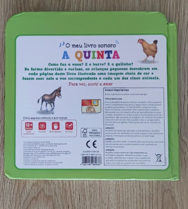 Livro ilustrativo e sonoro "A Quinta"