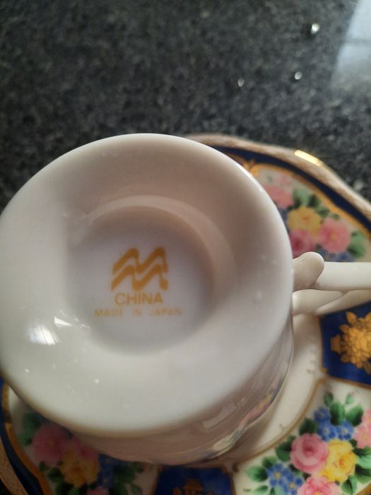 Chávena e pires porcelana do Japão