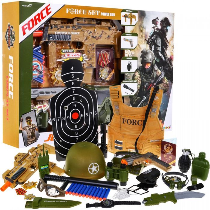 38 w1 Mega Zestaw Żołnierza karabin pistolet na pianki niczym nerf