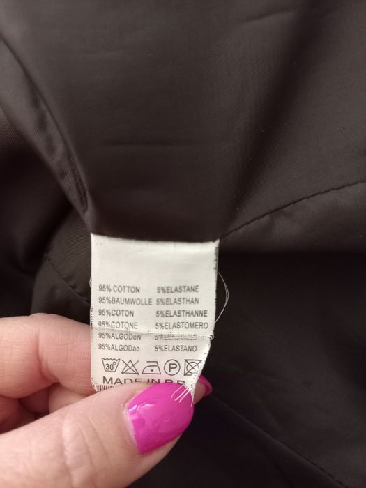 Blazer de bombazina castanha para senhora