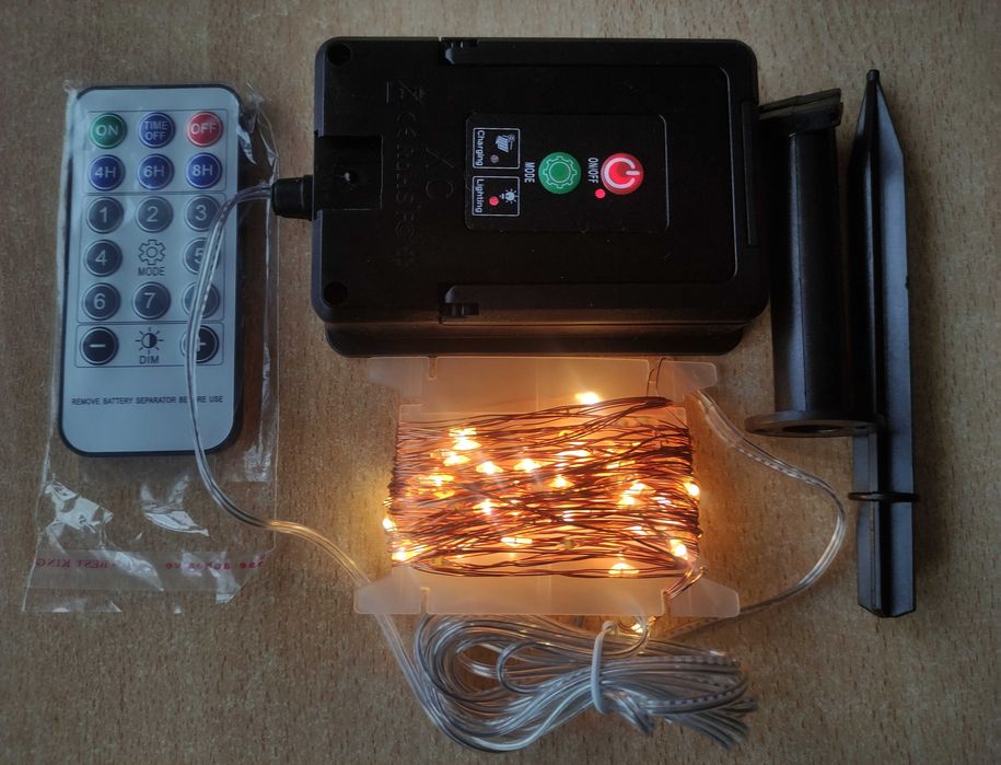 Гирлянда вулична роса 7-102м,сонячна,смарт, опт і дроп