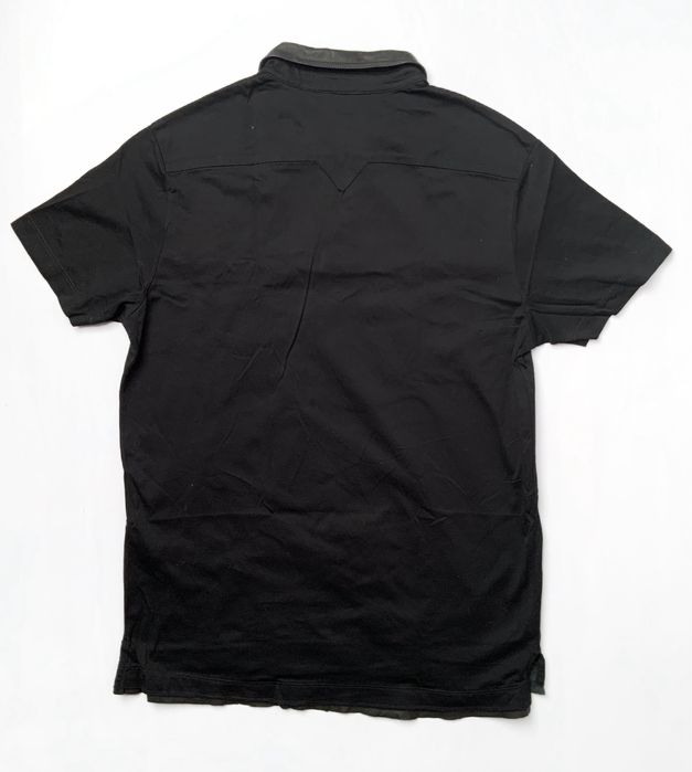 Diesel футболка, поло з шкіряним коміром, XL