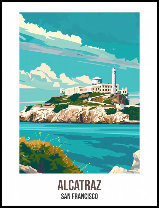 Plakat 75x100cm Alcatraz