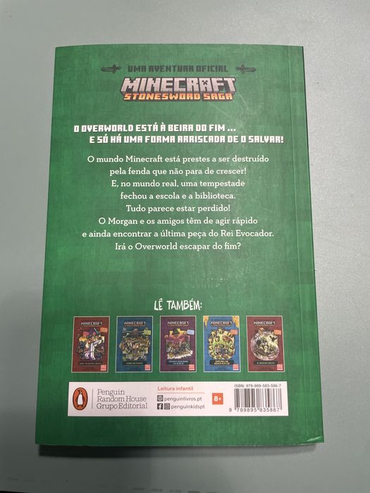 Livro de leitura : Livro de Minecraft “O fim do overworld”