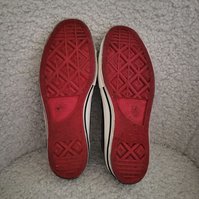 Trampki Converse Bordowe Lakierowane Niskie Unisex r 41.5 26.5 cm