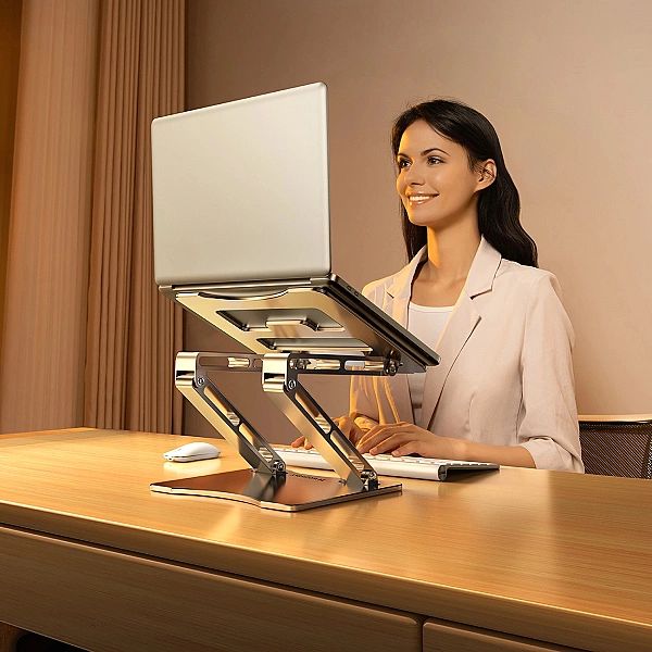 Podstawka pod laptopa Wozinsky WRS-CPY75DSS aluminiowa - srebrna