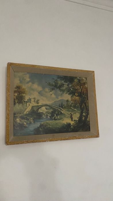 Quadro antigo: 46,5 x 36,5cm