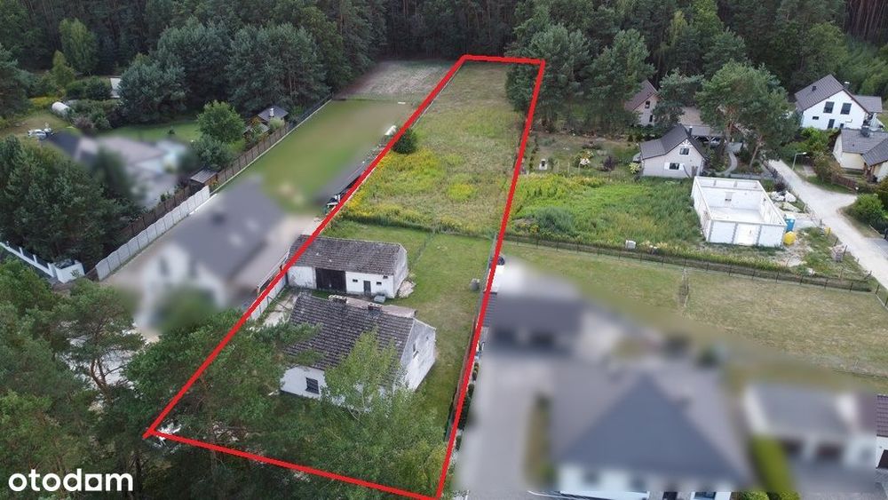 Trzy działki budowlane z Mpzp – 32,64 ara – dom