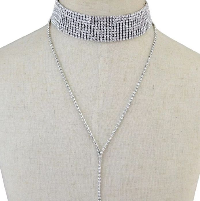 Чокер со стразами