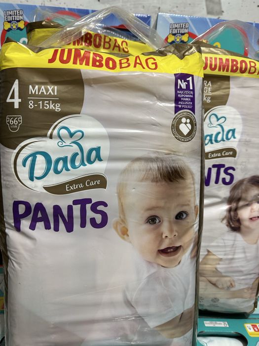 Акція!Памперс dada jumbo bag extra soft extra care підгузки памперси