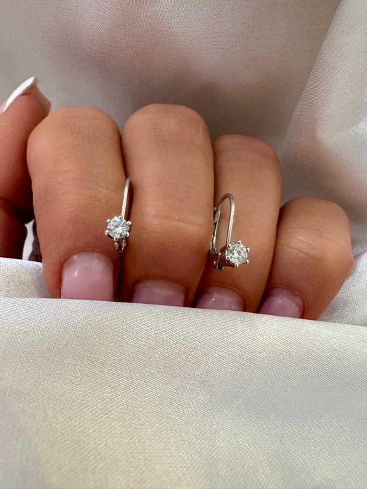 Kolczyki z diamentami naturalnymi 0.24 CT