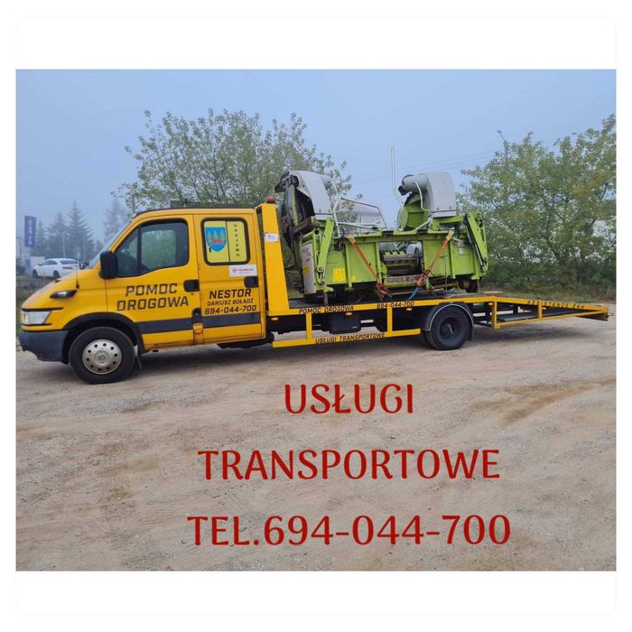 USŁUGI TRANSPORTOWE pomoc drogowa 24h