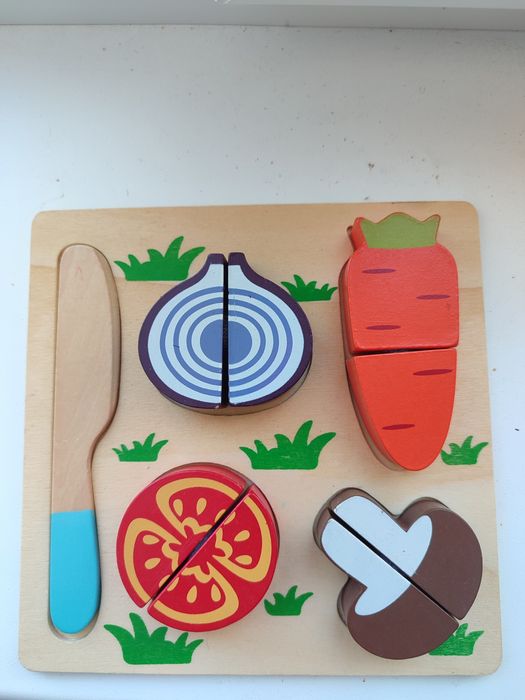 Деревянные пазлы половинки