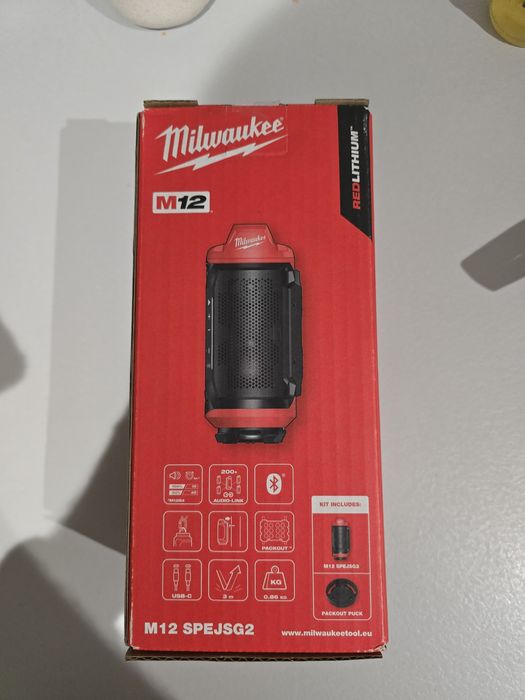 Milwaukee głośnik M12 bluetooth SPEJSG2 nowy