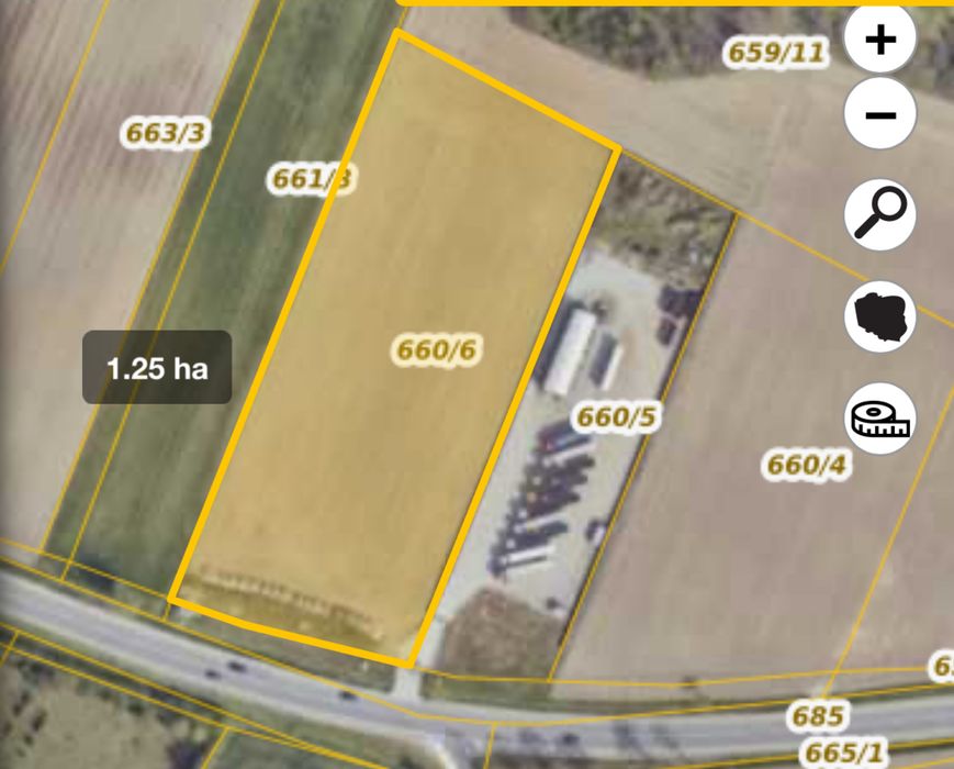 Sprzedam działkę przemysłową w Świbie przy dk 8