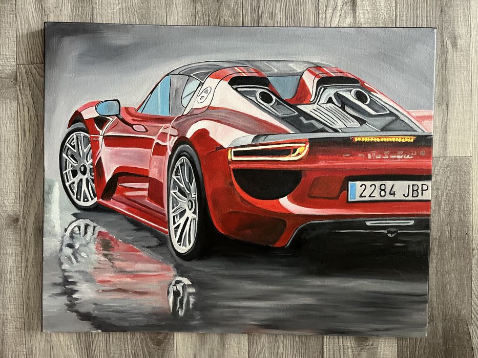 Obraz olejny Porsche 918 Spyder