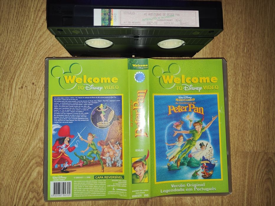 Cassette VHS Disney Clássicos Peter Pan VO