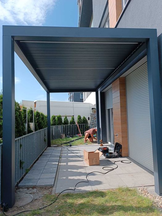 Pergola aluminiowa, ogrodowa, zadaszenie tarasu, carport