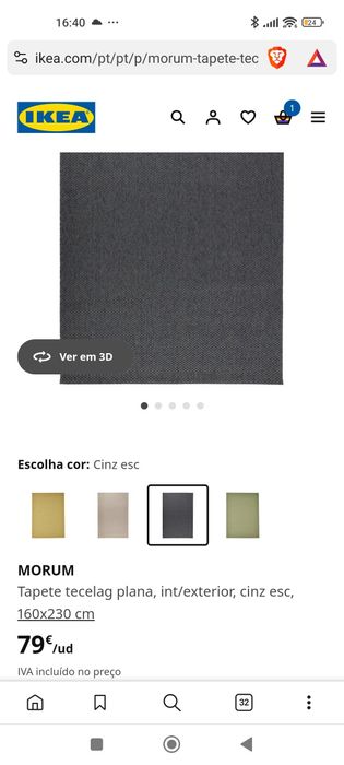 Carpete sala azul