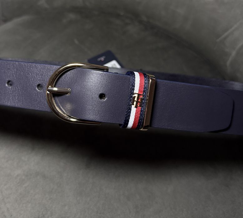 Tommy hilfiger Оригинал denton enamel flag leather belt пояс,ремень,ремінь оригінальний Томмі,Томі Хілфігер,Томи Хилфигер