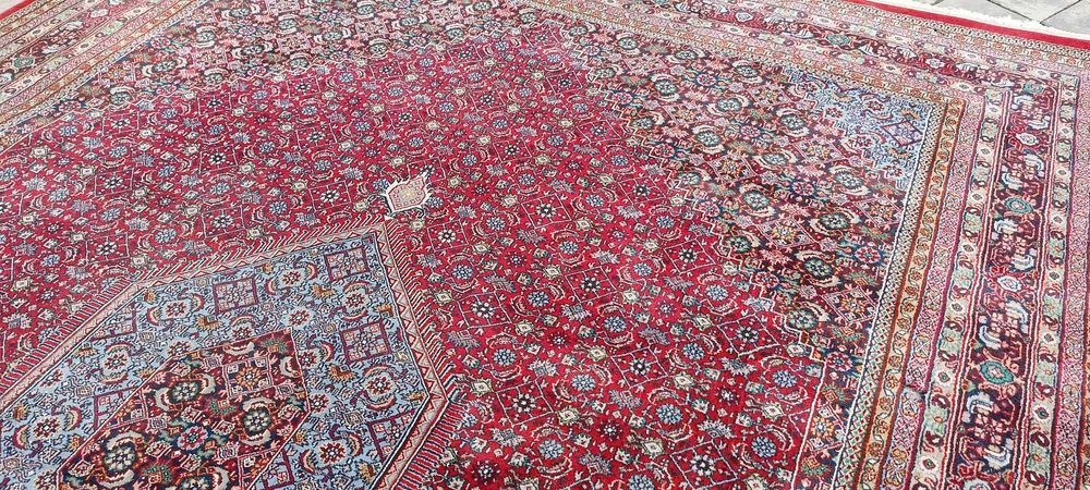 Indo - Bidjar dywan wełniany 342 x 243 cm tkany ręcznie wełna perski