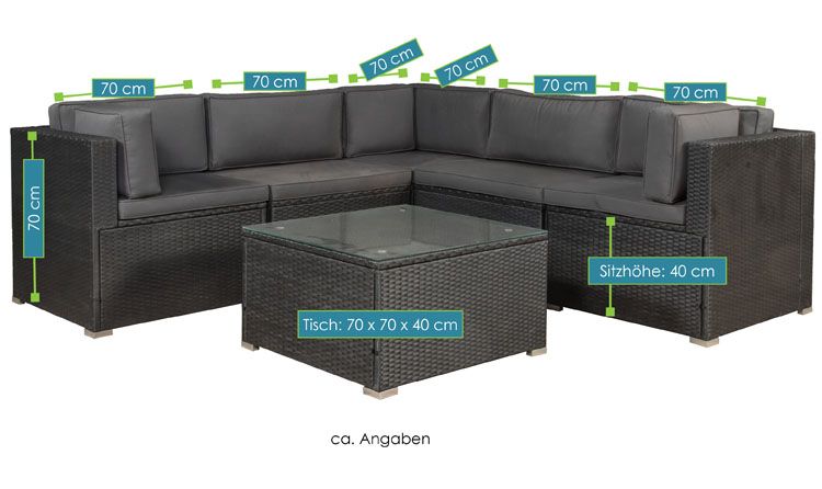 134 Narożnik poliratan, technoratan, ratan, meble ogrodowy 210 x 210cm