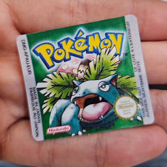 Custom Label Pokemon Green PAL UK Gameboy