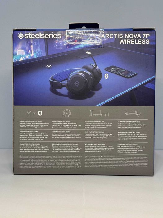Ігрові бездротові навушники SteelSeries Arctis Nova 7P Black НОВІ