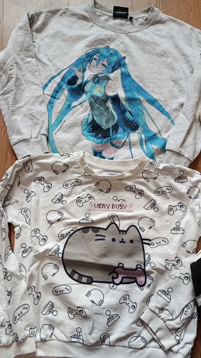 Bluzy dla dziewczynki 140/146-Zestaw