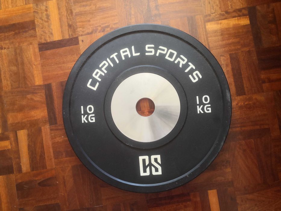 Pesos 4 x 5kg + 2 x 10 Kg  mais suporte CAPITAL SPORTS 50 mm