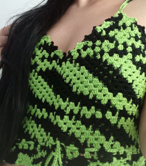 Top crochê verão