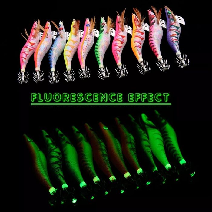 10 Palhaços pesca choco 3.0 fluorescente / ratling