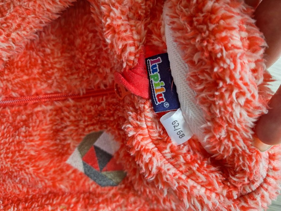 Bluza lupilu na suwak dziecięca 68 jesienna zimowa