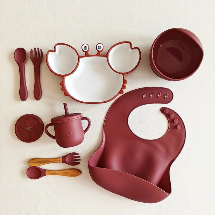 Дитячий силіконовий посуд 9 в 1