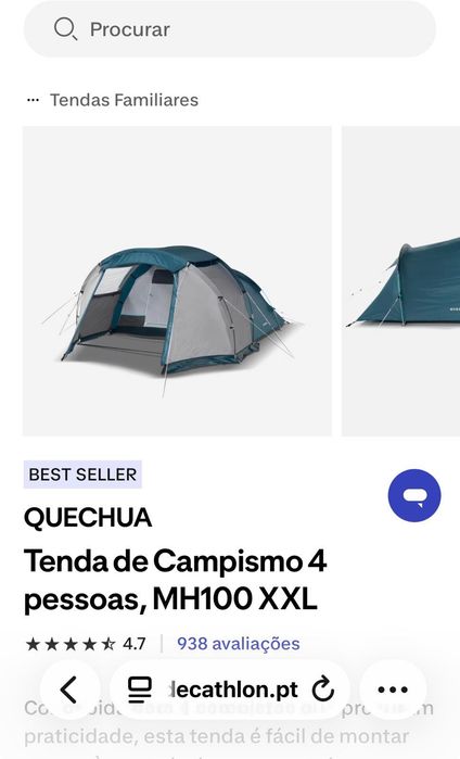 Tenda de campismo