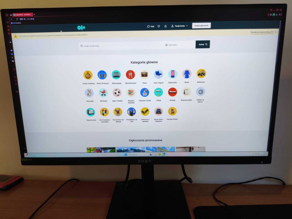 HP OMEN 27qs QHD IPS 240Hz 1ms 1440p Gamingowy Monitor