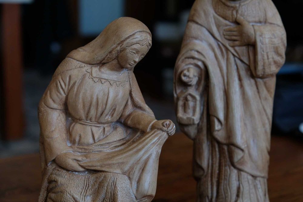 Presépio 3 peças em gesso