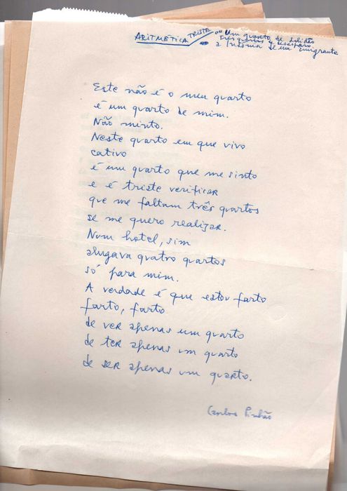 MANUSCRITOS - Carlos Pinhão
