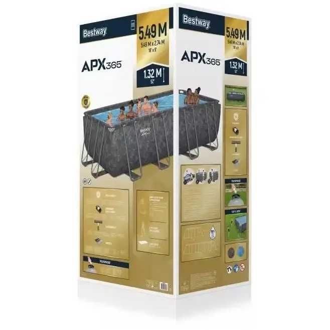 Басейн Bestway 561KA каркасний 549 х 274 х 132 см, пісочний ф-р насос