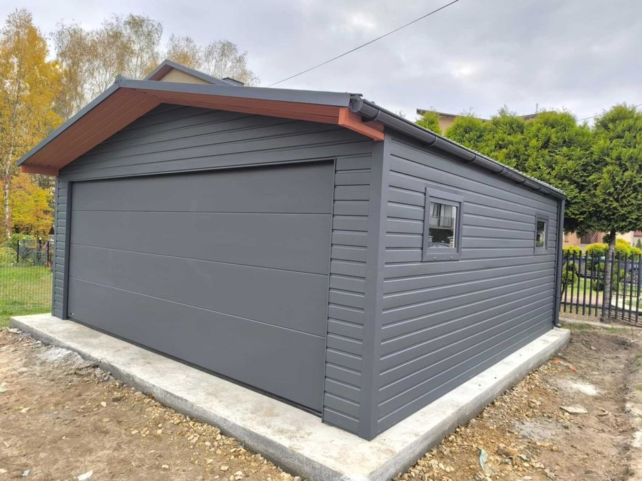 GARAŻ Blaszany Garaże Blaszane DREWNOPODOBNE