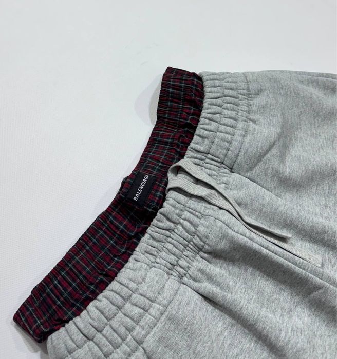 шорты Balenciaga boxer grey shorts