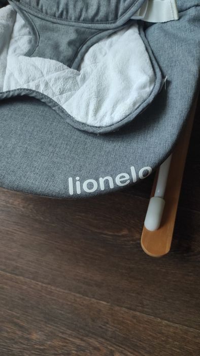 Шезлонг качалка Lionelo Rosa Grey/White