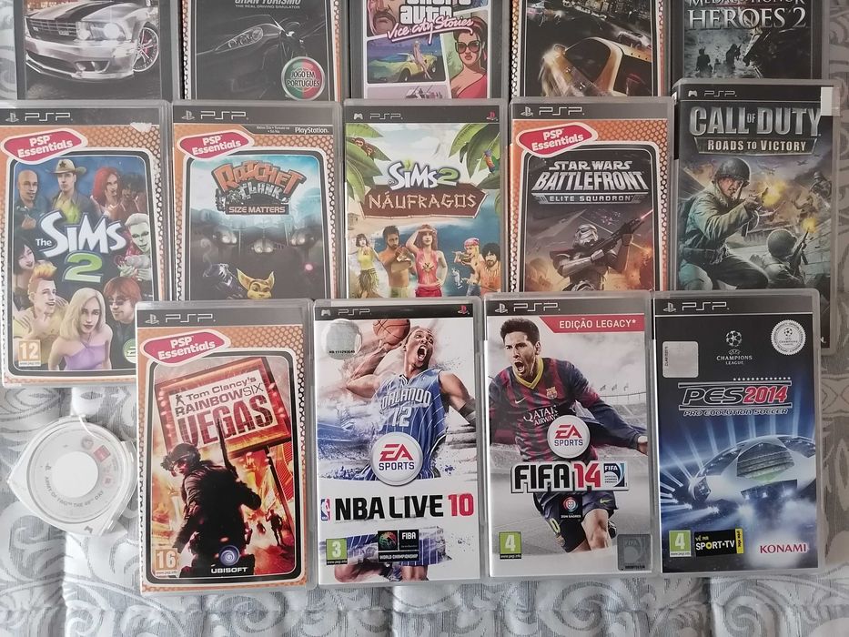 PSP - PlayStation Portable STREET - 20 Jogos - 2Gb Sony - Como Nova