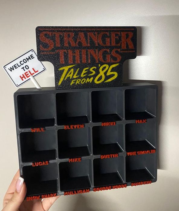 Підставка Стенд, Бокс, поличка Дивні Дива оповідки 85. Stranger things tales from 85 Happy Meal Macdonald.