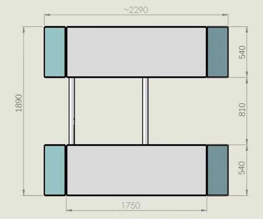 Podnośnik Nożycowy Mobilny 1,4 m LB-LS4c 3 tony 140 cm 380v